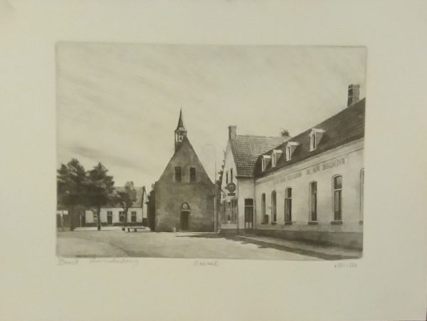 Ets Bart Reindersma - Eersel van de kapel en de Acht Zaligheden 26 x 20 cm