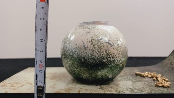Goldbach glas plaat met theelicht houder groen - Afbeelding 3