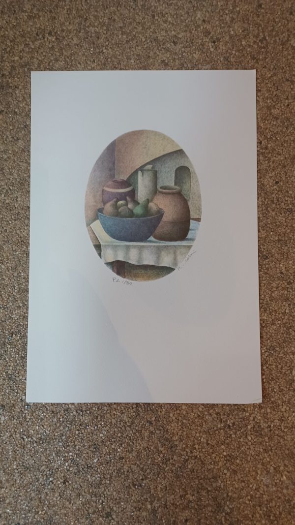 grafiek Roberto Masi - Nature Morta 28 x 40 cm - Afbeelding 2