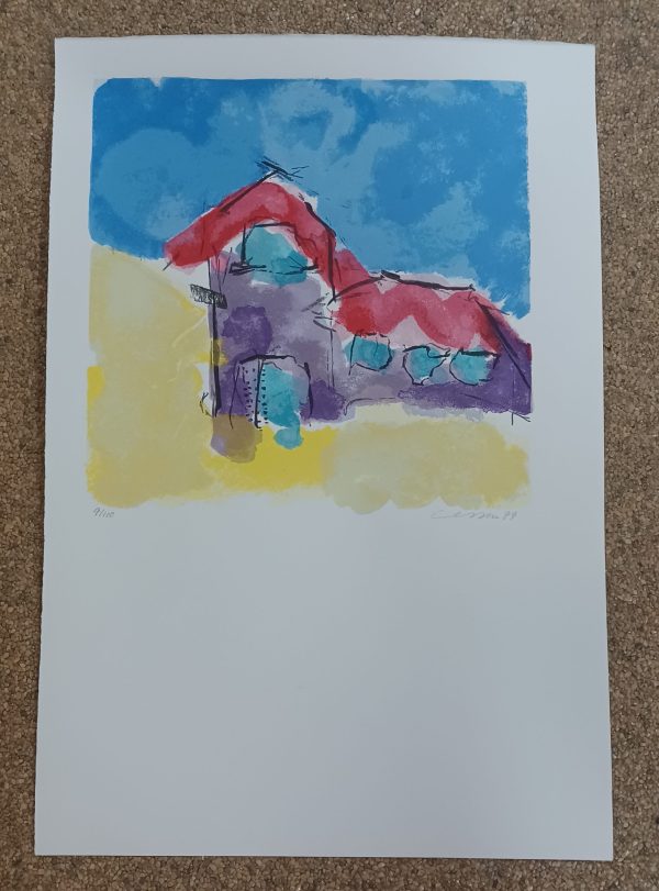 grafiek Henk van Vessem - Dutch landscape III 38 x 56 cm
