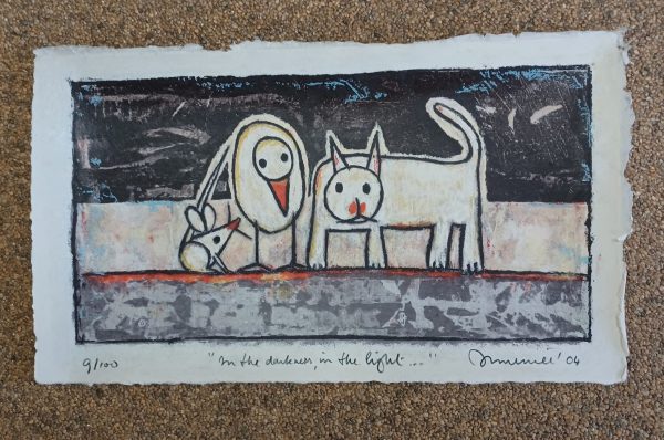 Grafiek Hans Innemee - In the darkness of the light 50 x 30 cm