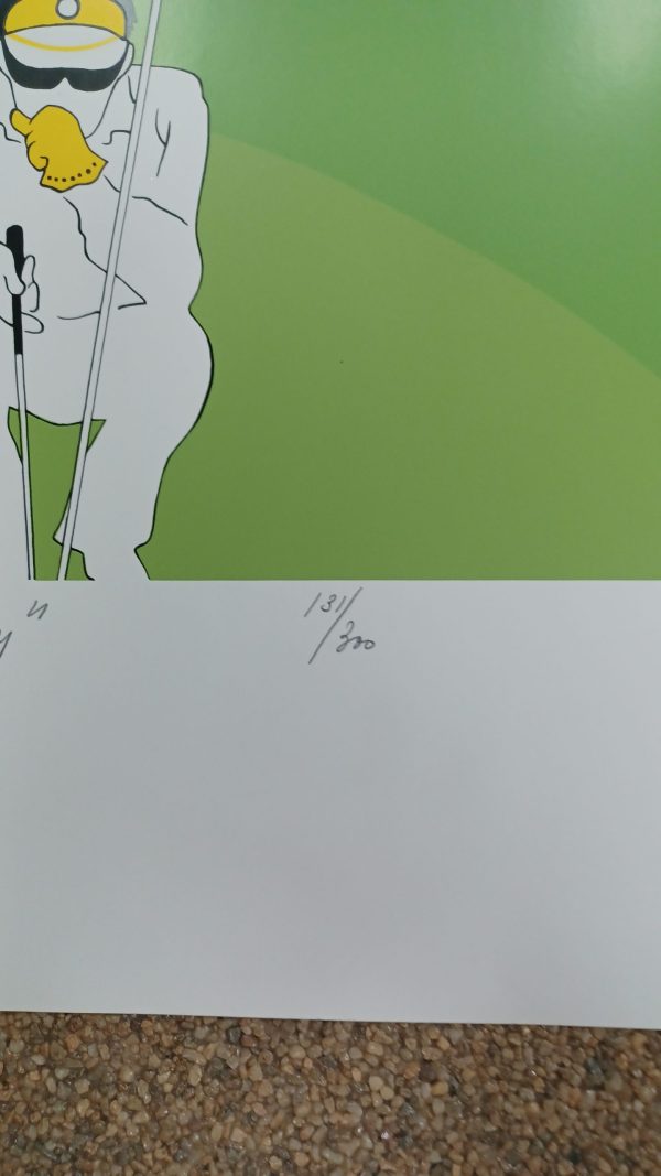 grafiek Jean Olf - Put or Cutting 50 x 70 cm vlekken in witte rand - Afbeelding 2