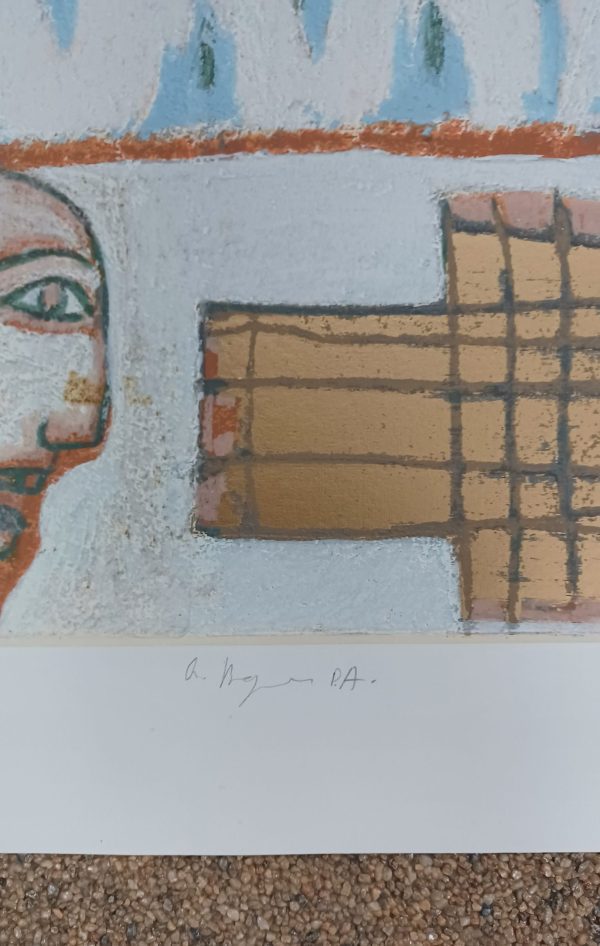 grafiek Angelo Borgese - Head 55 x 53 cm - Afbeelding 2
