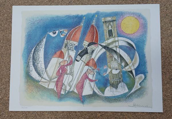 grafiek Adorno Bonciani - Concertino Al Duomo 70 x 50