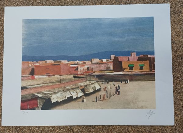 grafiek Salvatore Magazzini - Paese del Sud  64 x 46 cm