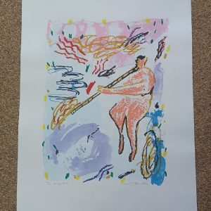 grafiek Dominique Chan - Didgeridoo 50 x 65 cm