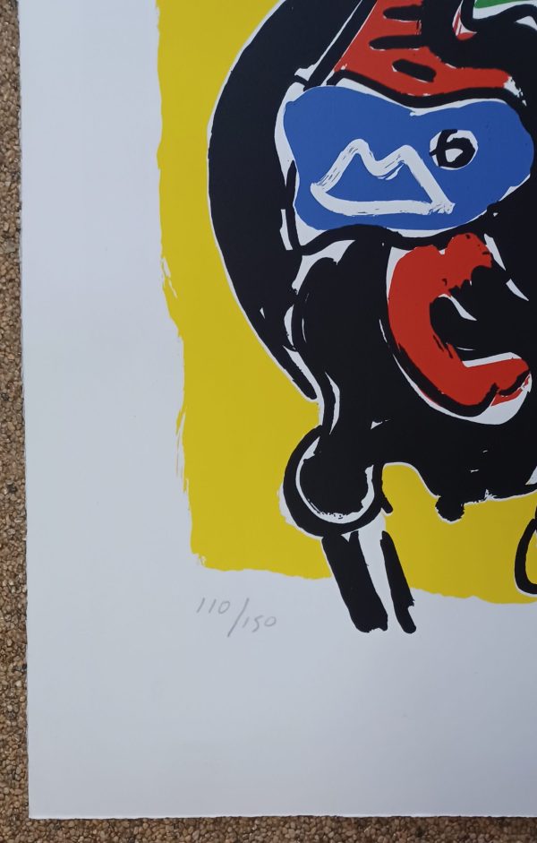 grafiek Peter Diem - Gele koe 56 x 76 cm - Afbeelding 2