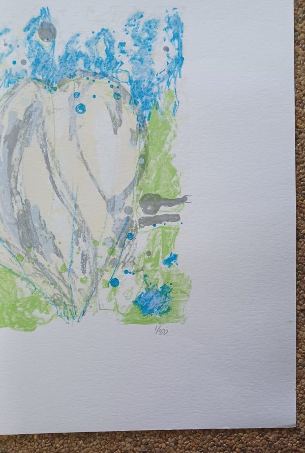 grafiek Ad van Hassel - Drie witte Tulpen  60 x 40 cm - Afbeelding 2