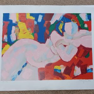 grafiek Marc Jonk - Rose Dame 94 x 75 cm