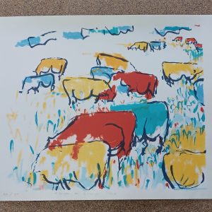 grafiek Floor Bruyn de - Kops - Hollands Landschap II 87 x 70 cm