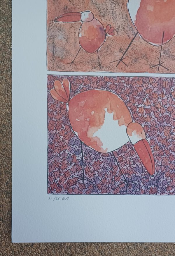 grafiek Ans van Dijk - Num Num 65 x 92 cm - Afbeelding 2