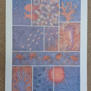 grafiek Ans van Dijk - Sea fruits 65 x 92 cm