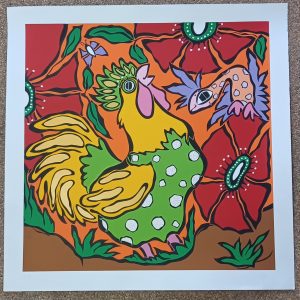 grafiek Caja Wong-Chung - Haan 69 x 69 cm