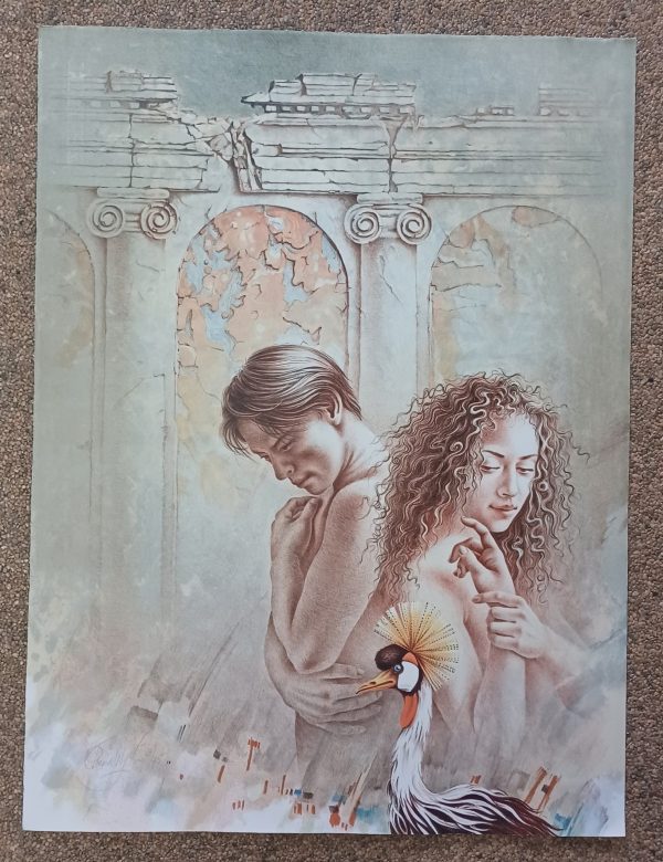 grafiek Poen de Wijs - Temptation papiermaat 50 x 66 cm - Afbeelding 2