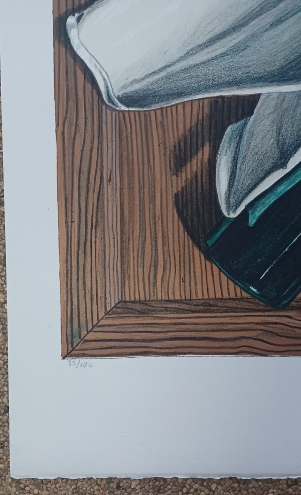 grafiek Rob Mohlmann - Two green bottles 65 x 47 cm - Afbeelding 2