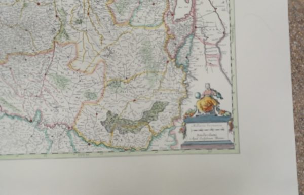 Historische kaart Adup Guiljelmum  Blaeuw - Kaart van Brabant 70 x 50 cm - Afbeelding 3