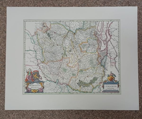 Historische kaart Adup Guiljelmum  Blaeuw - Kaart van Brabant 70 x 50 cm - Afbeelding 5