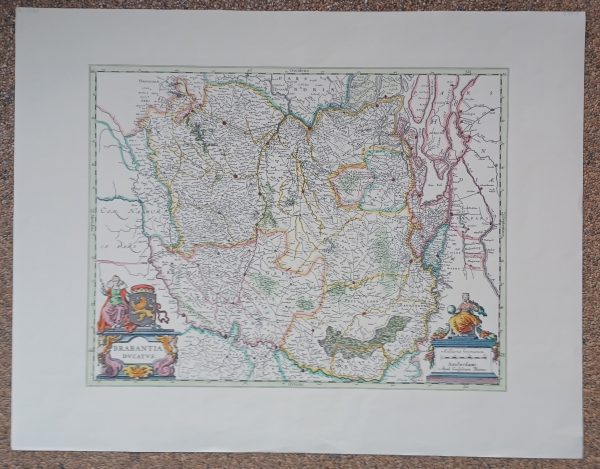 Historische kaart Adup Guiljelmum  Blaeuw - Kaart van Brabant 70 x 50 cm - Afbeelding 6