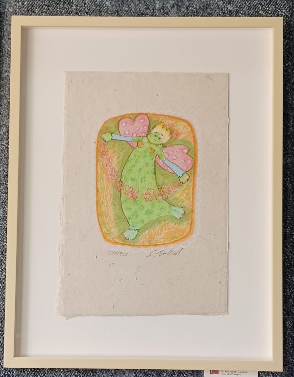 grafiek Sabine Tuchel - Bloemenslinger 37 x 49 cm - Afbeelding 3