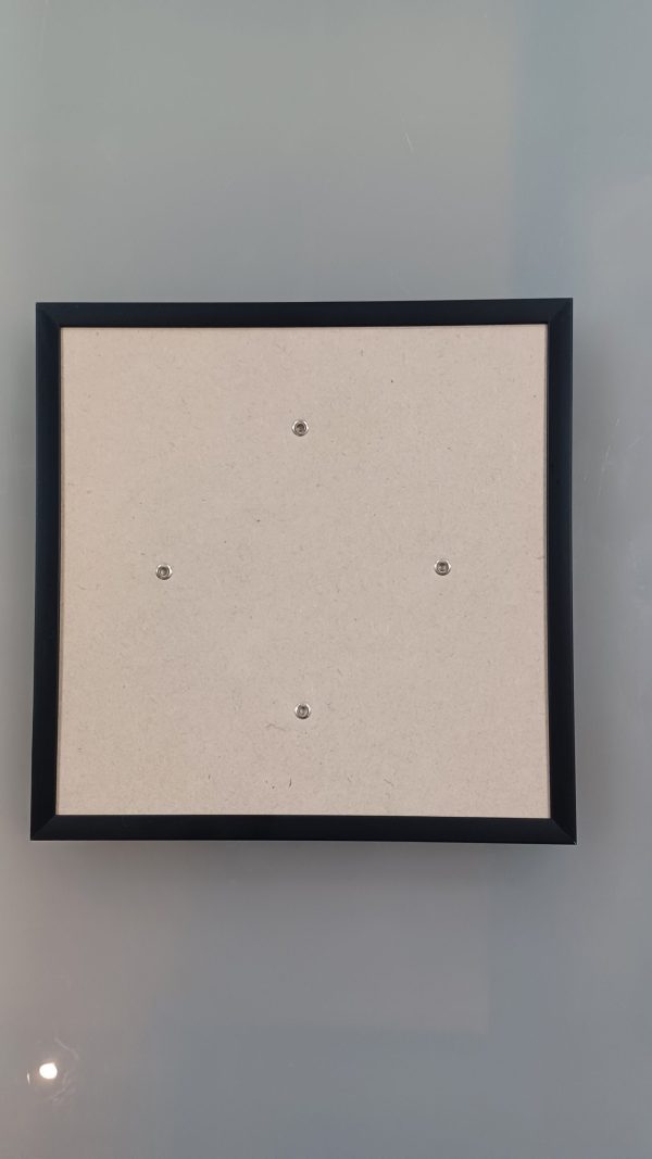 Wissellijst zwart aluminium plat profiel zonder glas 20 x 20 cm - Afbeelding 3