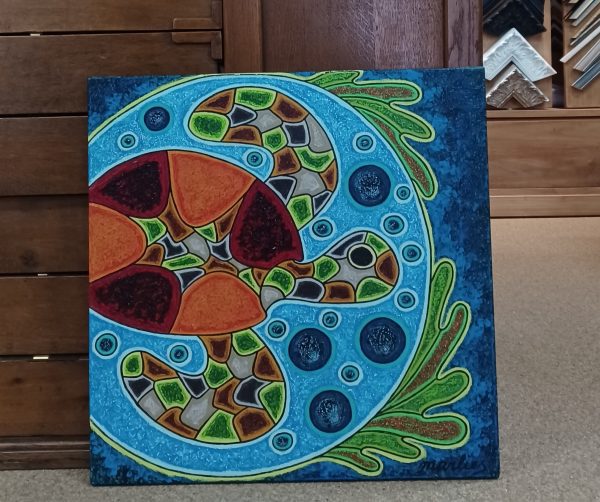 schilderij Marlies van Wezel - Ik droomde 60 x 60 cm - Afbeelding 2