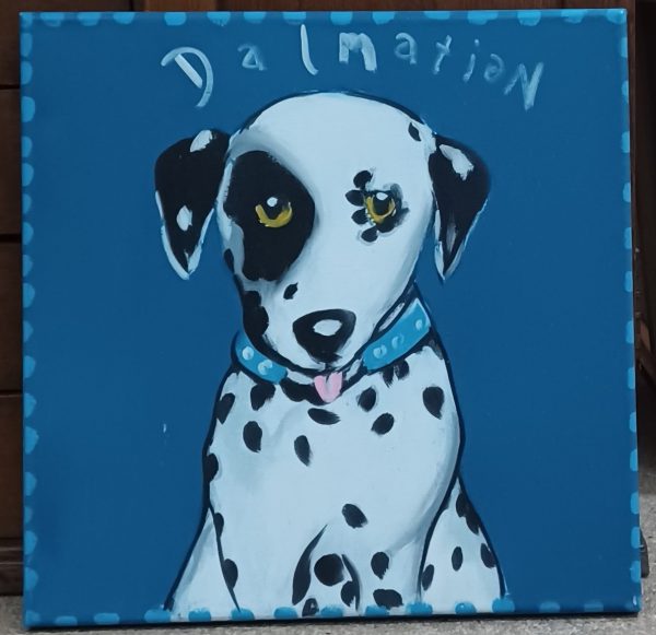 schilderij kunstenaar onbekend - Dalmation (48 x 48)