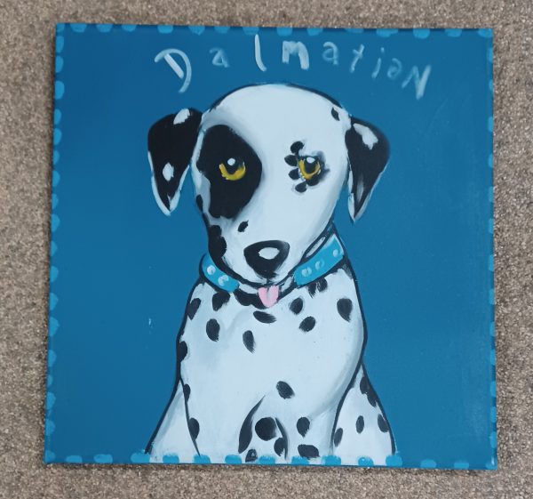 schilderij kunstenaar onbekend - Dalmation (48 x 48) - Afbeelding 2