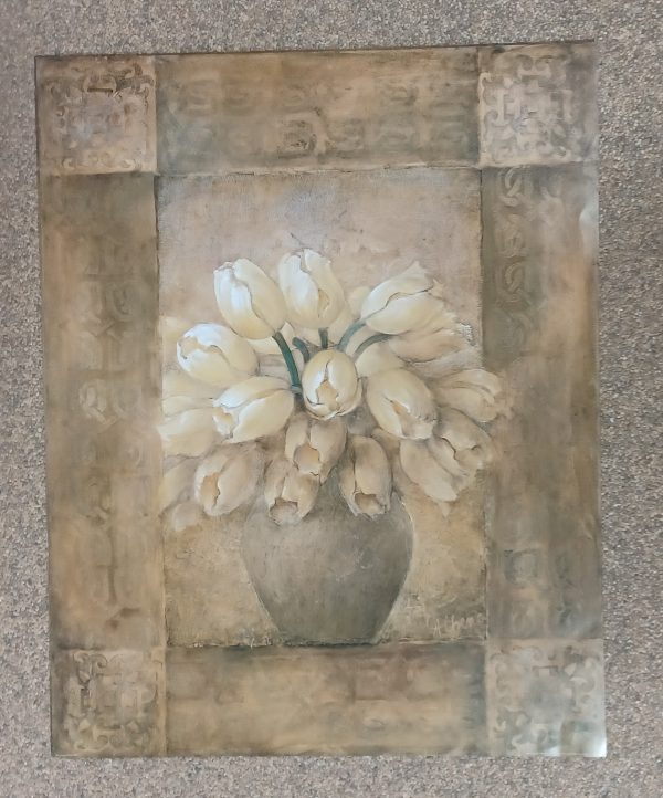 poster Wild Apple: Albena Hristova - Bouquet of white Tulips  55.9 x 71.1 cm - Afbeelding 3