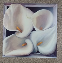 poster Art in Motion Jay Mercado - Boxed Calla Lilies 37 x 37 cm