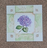 poster Art in Motion Katryn White - Purple Hydrangea 33 x 33 cm