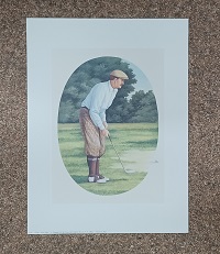 poster Ricordi L. Rigo - Golf (witte blouse) 30 x 40 cm