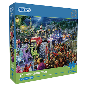 puzzel Gibsons Farmer Christmas  (500XL)