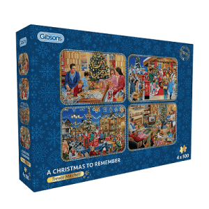 puzzel Gibsons  A Christmas to Remember (4 x 500)