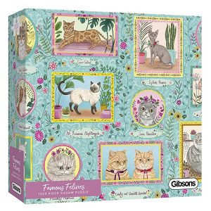 puzzel Gibsons Famous Felines (1000)