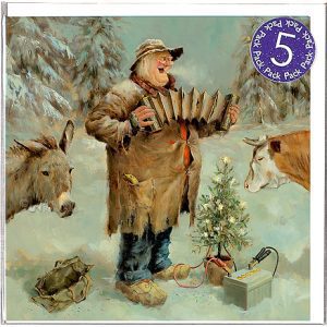 Kerstkaarten Marius van Dokkum - Stille Nacht 5 pack