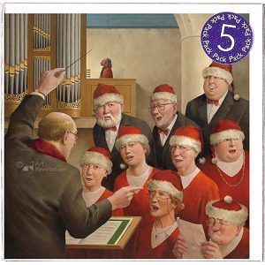 Kerstkaarten Marius van Dokkum - goedgemutst 5 pack