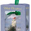 Kerstbal Rein Pol- White Christmas
