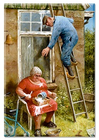 Art Revisited Koelkastmagneet Marius van Dokkum - Doe het zelver