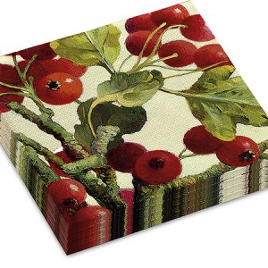 Art Revisited Servetten Henk Helmantel - Meidoornbessen  12 x 12 cm