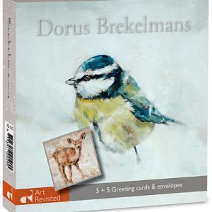 Kerstkaartenset Dorus Brekelmans - Sneeuwmeesje + Sneeuwhert