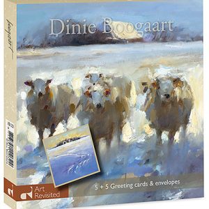 Kerstkaartenset Dinie Boogaart - Skiep Yn 'e snie + Jouswier