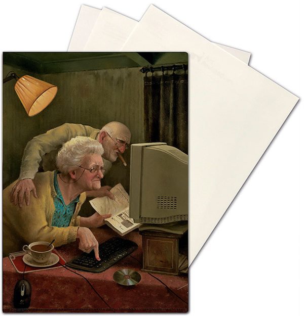 Art Revisited mappen Marius van Dokkum - Meegaan met je tijd (insteekhoes) - Afbeelding 3