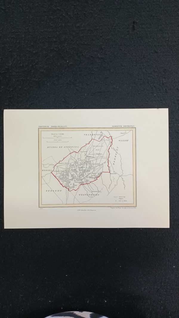 Kuyperkaartje Riethoven 35 x 25 cm