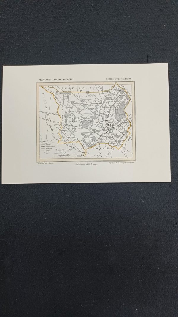 Kuyperkaartje Tilburg 35 x 25 cm