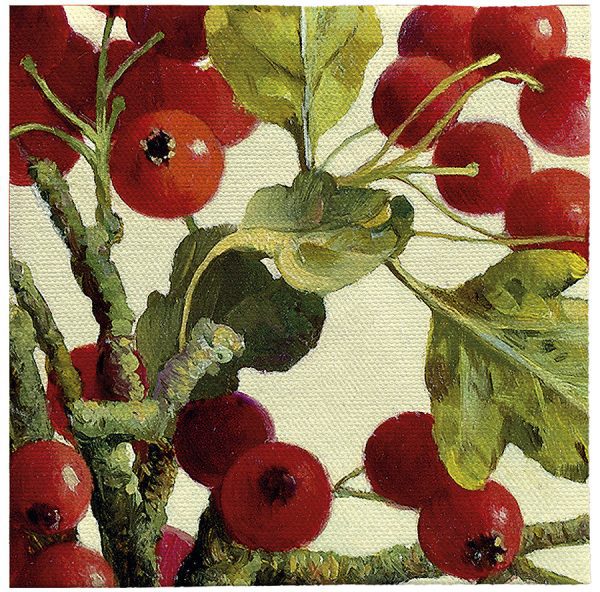 Art Revisited Servetten Henk Helmantel - Meidoornbessen  12 x 12 cm - Afbeelding 2