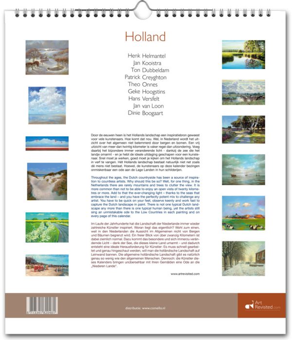 Art Revisited Jaarkalender van diverse kunstenaars Holland 2026 - Afbeelding 2