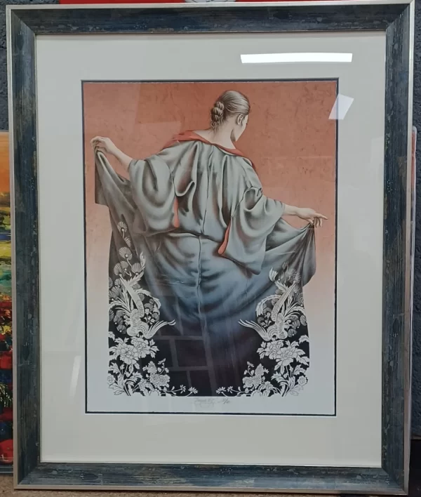 grafiek Poen de Wijs - Geisha 67 x 84 glasmaat