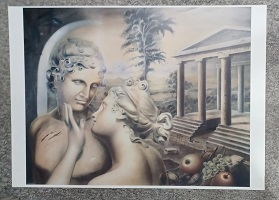 poster Griekse tempel van liefde 90 x 70 cm