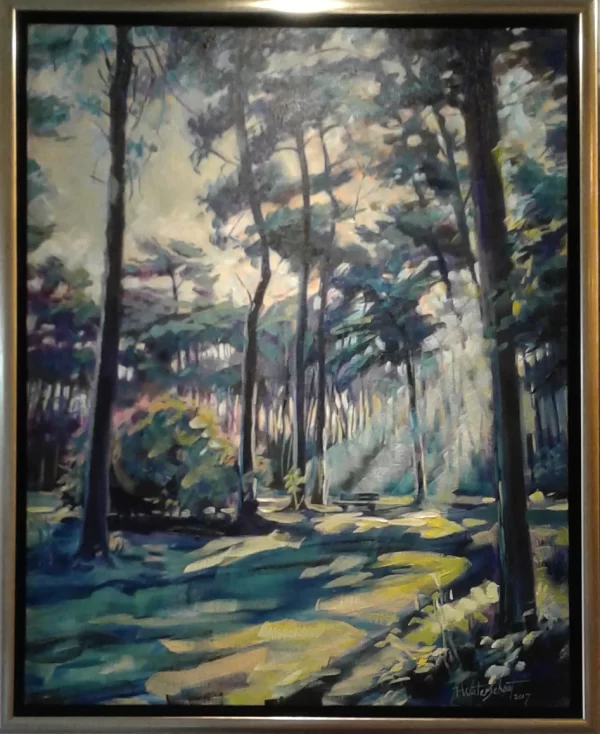 schilderij Fried Waterschoot - Nabij Ter Spegelt staand 40 x 50 cm