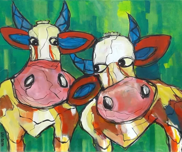 schilderij Louis Baeten - Twins 60 x 50 cm